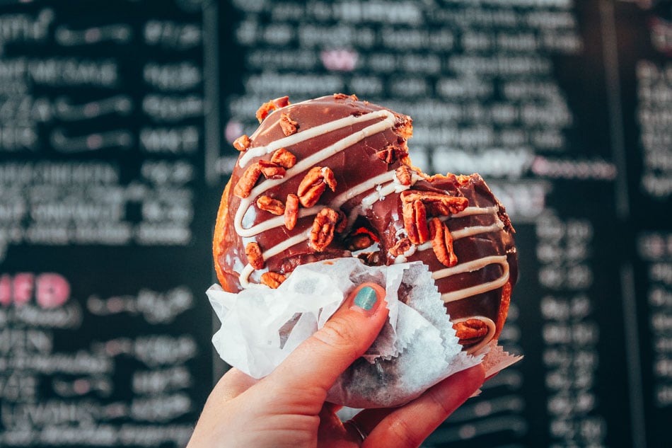 Chocolate Pecan Donut from High 5 in Louisville Kentucky