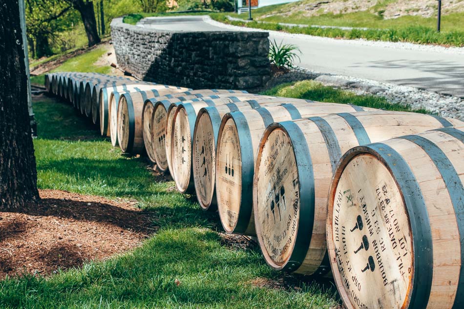 Bourbon Barrels at a Bourbon Distillery