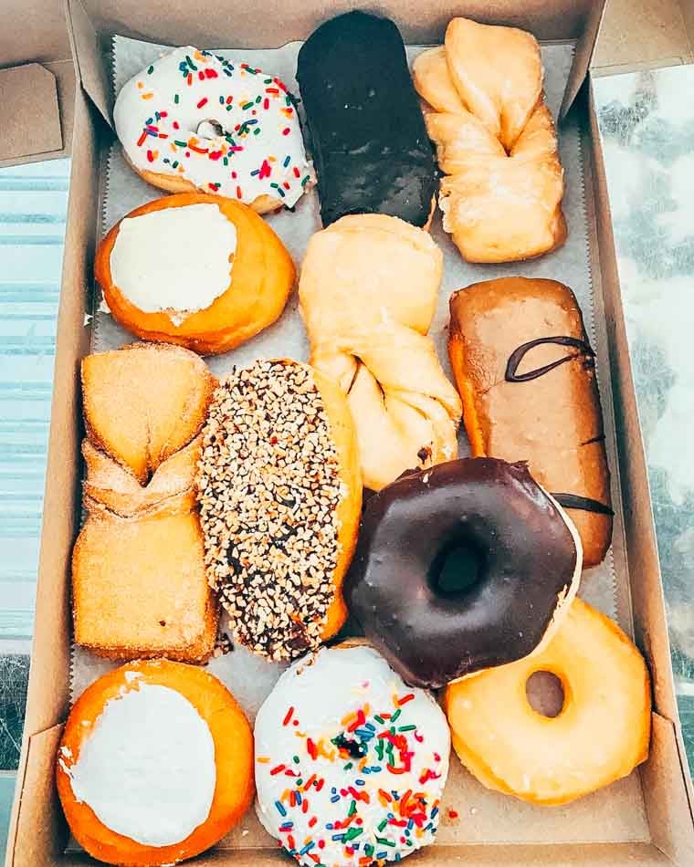 Box of donuts from Nord's Bakery in Louisville Ky