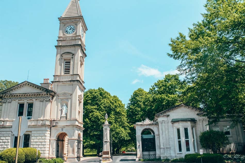Entrance to Cave Hill Cemetery in the Highlands Louisville Kentucky