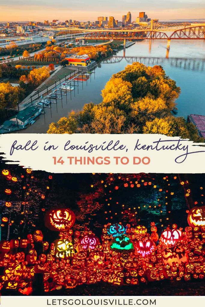 From haunted houses to bourbon tasting to ghost tours to leaf peeping hikes, here are all the best things to do in the fall in Louisville, Kentucky! | USA Travel Destination | Halloween Travel | Kentucky Travel | United States Travel | Fall Foliage| Autumn Travel | Fall Break | Where to Go in October | Midwest Travel Destinations