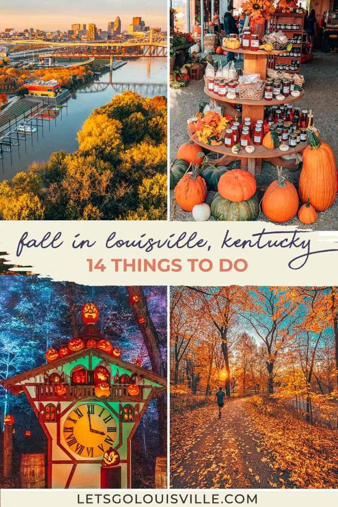 From haunted houses to bourbon tasting to ghost tours to leaf peeping hikes, here are all the best things to do in the fall in Louisville, Kentucky!  | USA Travel Destination | Halloween Travel | Kentucky Travel | United States Travel | Fall Foliage| Autumn Travel | Fall Break | Where to Go in October | Midwest Travel Destinations