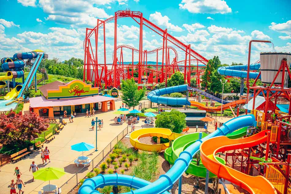 Kentucky Kingdom amusement park in Louisville, Kentucky