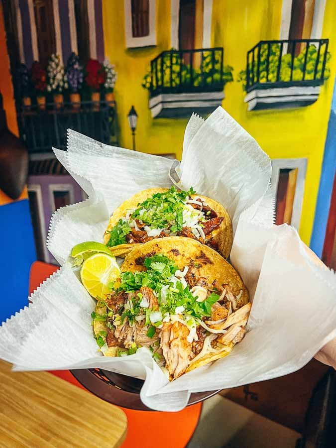 Street tacos from La Tropicana in Louisville Kentucky