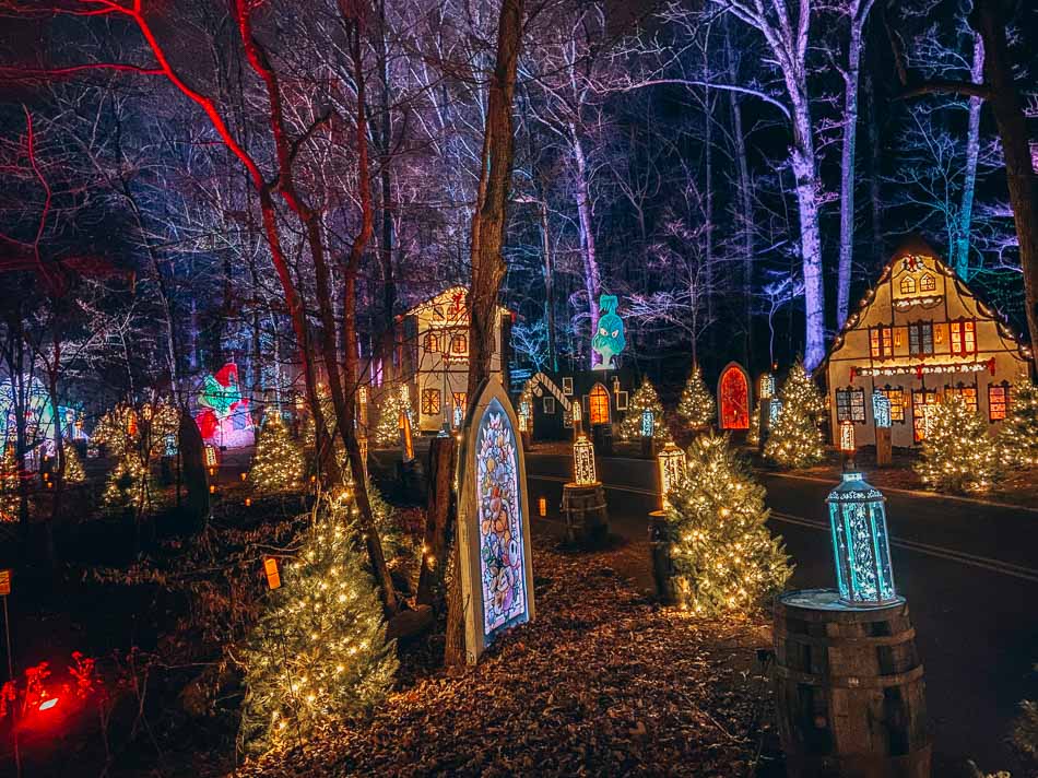 Christmas Lights at the Winter Wood Spectacular in Iroquois Park, Louisville Kentucky