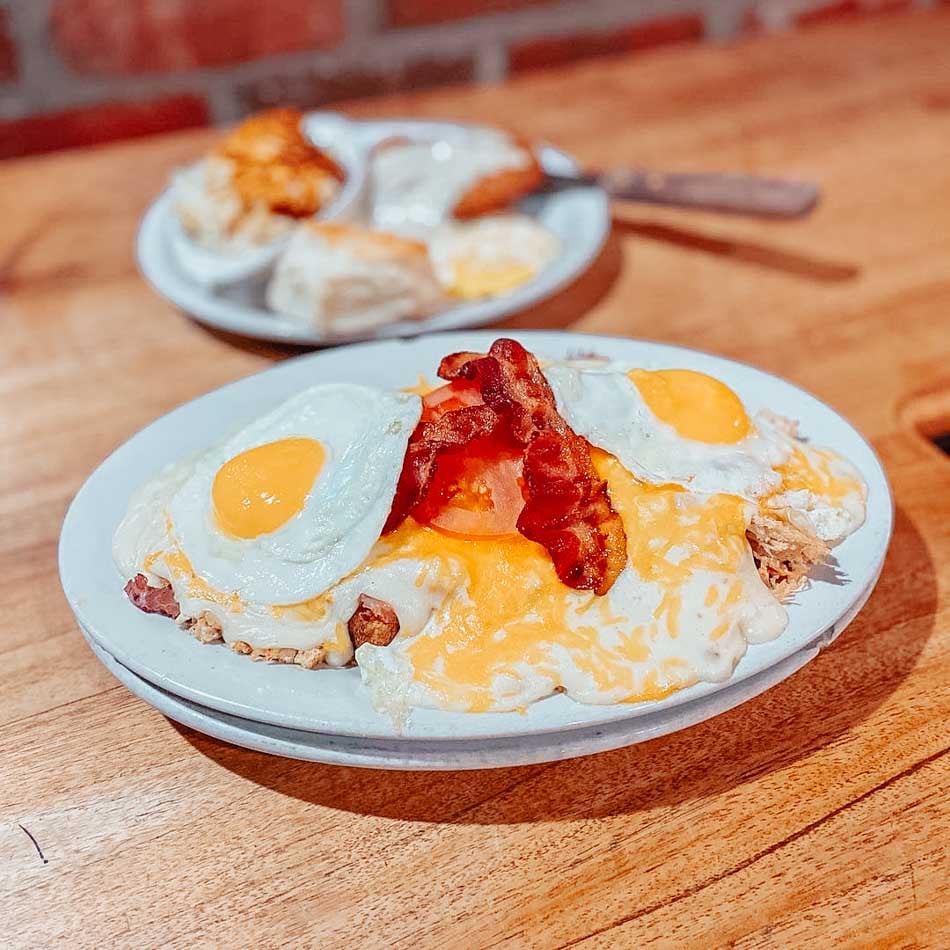 breakfast hotbrown from mammy's kitchen and bar in bardstown ky