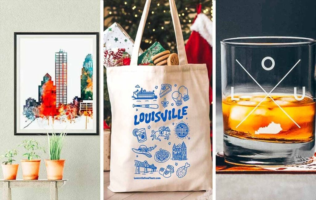 It's gift giving season, y'all! We have rounded up the best Louisville- and Kentucky-themed gifts to give a loved one (or yourself!) this holiday season. Pick from Louisville-themed decor, bourbon like ...everything, or stunning Kentucky artwork, we have all the best gifts to help you shop local for everyone on your list.