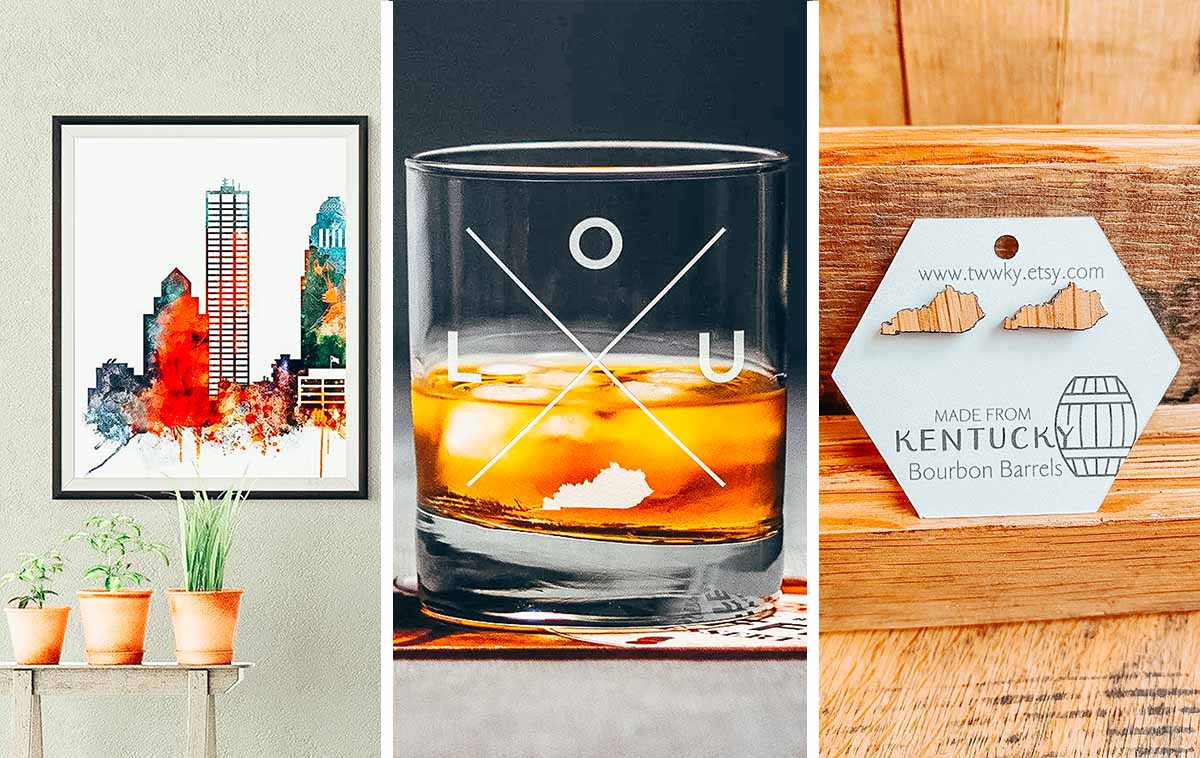It's gift giving season, y'all! We have rounded up the best Louisville- and Kentucky-themed gifts to give a loved one (or yourself!) this holiday season. Pick from Louisville-themed decor, bourbon like ...everything, or stunning Kentucky artwork, we have all the best gifts to help you shop local for everyone on your list.