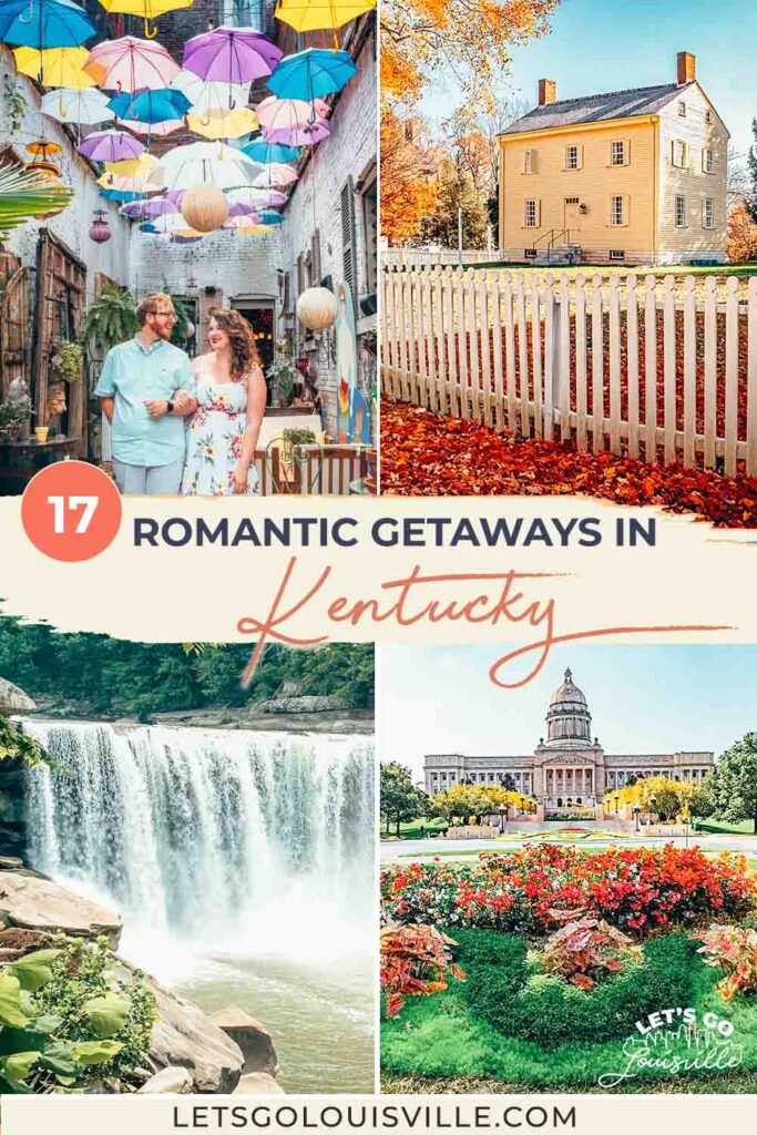 Are you in search of the best romantic getaways in Kentucky (and some just outside of Kentucky!) but struggling to find a destination with a little something for both of you? We have you covered! This list of Romantic Getaways in Kentucky offers a plethora of charming towns, gorgeous Kentucky landscapes, horses, bourbon, and a whole lot of romantic activities that will make you fall in love all over again with each other - and Kentucky!