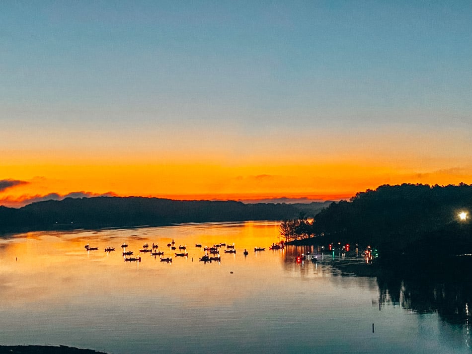 Sunrise at Barren River Lake
